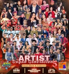 Rumah Radakng Bersiap Sambut Panggung Seni Artis Dayak Generation 5