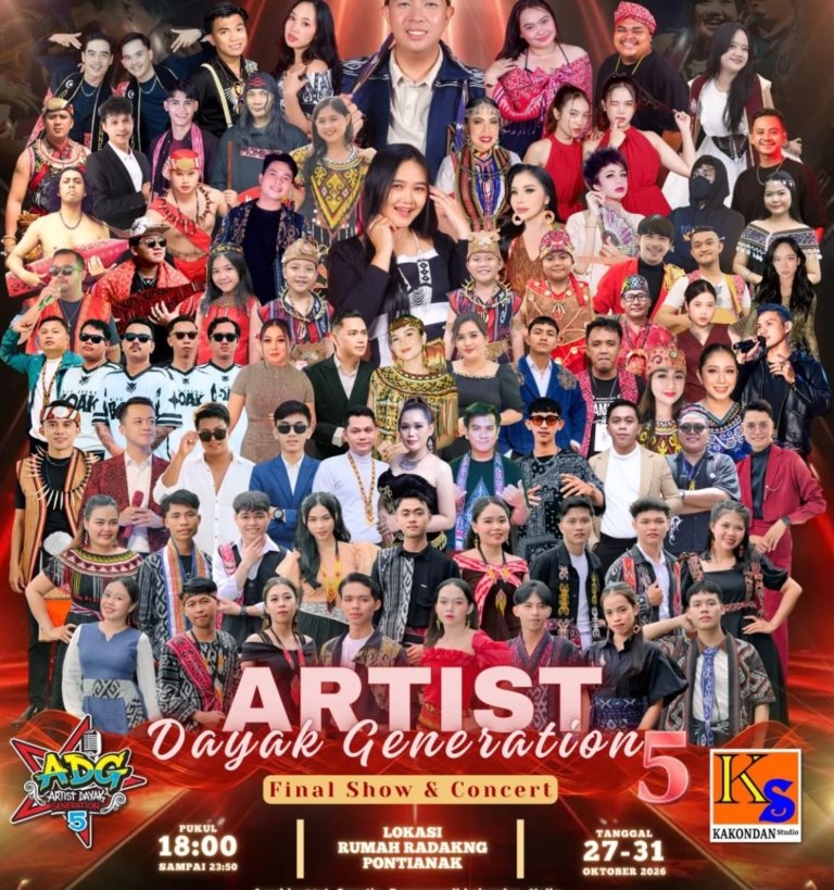 Rumah Radakng Bersiap Sambut Panggung Seni Artis Dayak Generation 5